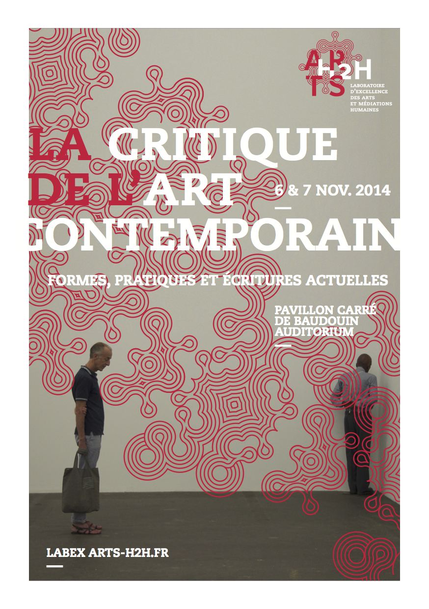 COLLOQUE > La critique de l’art contemporain – 6-7 novembre 2014